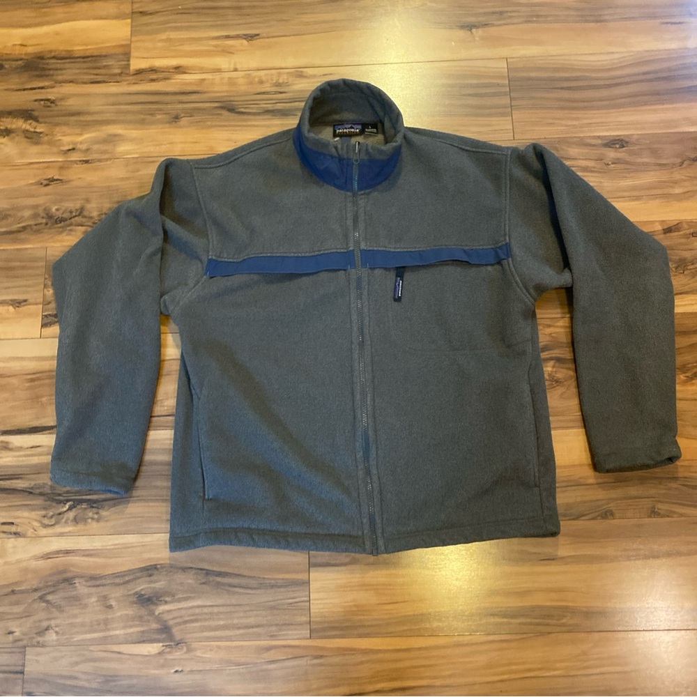 Patagonia Synchilla Fleece Full Zip Gray Large Jacket Vintage Unisex Men 25350